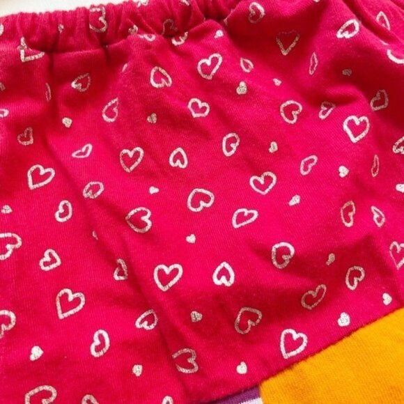 CourtneyCourtney Girls Red Dress 7/8 Sleeveless Halter Colorblock Turtle Hearts - Picture 5 of 10